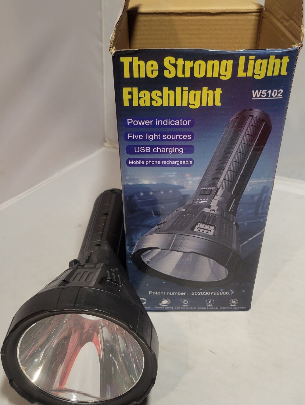 Powerful 90000LM LED Flashlight - Long-Range Rechargeable, Waterproof, Portable